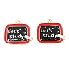 Alloy Enamel Pendants ENAM-L055-01A-01-1