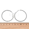 304 Stainless Steel Hoop Earrings EJEW-S250-02B-P-5