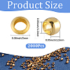 2000Pcs Brass Crimp Beads KK-SP0002-62G-2
