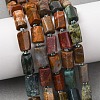 Natural Ocean Jasper Beads Strands G-L655-B01-01-1