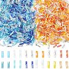 600Pcs 6 Styles Transparent Glass Twist Bugle Beads EGLA-YW0005-76-2