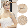 Alloy Crystal Rhinestone Multilayered Flower Tassel Shoulder Bra Body Chains AJEW-WH0752-575P-4