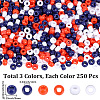 750Pcs 3 Colors Opaque Plastic Beads KY-PA0001-20-2