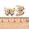 Double Face Printed Alloy Pendants FIND-D038-09G-2
