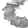 Natural Quartz Crystal Points Beads Strands G-K181-B21-3