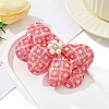 Sequin Decor Bowknot Alligator Hair Clips PW-WGB82C5-01-1