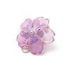 Handmade Glass Seed Beaded Sakura Pendants PALLOY-MZ00763-01-4