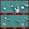 DIY Christmas Theme Earrings Making Kit DIY-SC0021-63-6