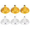 10Pcs 2 Colors Plastic Stick Flag Holder KY-CP0001-32-7