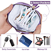 Velvet Jewelry Zipper Bags with Tassel ABAG-WH20009-32B-5