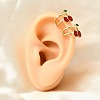 Brass Cuff Earrings EJEW-C186-02A-G-3