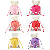 6Pcs 6 Colors 3D Floral Embroidery Cloth Drawstring Bags ABAG-PH0001-91-1