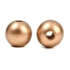 Spray Painted Wood European Beads WOOD-G029-08D-2