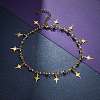 Star Charm Anklets AJEW-AN00312-2