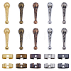 75Pcs 10 Styles Alloy Cord Ends FIND-ME0003-03-1