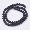 Natural Lava Rock Bead Strands LS-G-R193-18-6mm-2