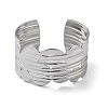 304 Stainless Steel Cuff Bangles for Women BJEW-Z078-20P-2