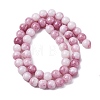Ombre Effect Dyed Glass Beads Strands GLAA-T031-01O-11-3
