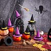 12Pcs 2 Colors Polyester Witch Hats AJEW-CP0005-50-5