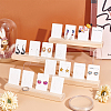 4Pcs Wooden Jewelry Display Card Stands ODIS-WH0027-046-5