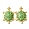 304 Stainless Steel Enamel Big Pendants STAS-L299-24G-04-1