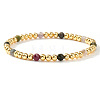 Natural Tourmaline Beaded Stretch Bracelets TU5709-10-1