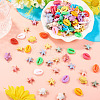 200Pcs 3 Styles Ocean Animal Opaque Acrylic Beads OACR-TA0005-04-5