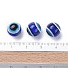 Round Evil Eye Resin Beads RESI-R159-10mm-08-4