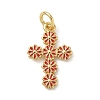 Brass Enamel Pendants KK-A273-02G-01-1