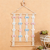 2 Bags 2 Styles Star Flower Wooden Wall-Mounted Hair Clip Display Organizer Racks ODIS-GA0001-93-4