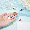 6Pcs 6 Colors Glass Pendants KK-DR0001-11-4