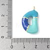 Brass Enamel Pendants X-KK-E093-03G-D-01-3