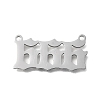 304 Stainless Steel Pendants STAS-D382-04F-P-1