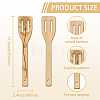6Pcs Bamboo Spoons & Knifes & Forks AJEW-WH0411-023-3