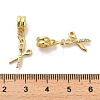 Rack Plating Brass Micro Pave Cubic Zirconia Charms KK-S398-03A-3