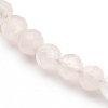 Natural Rose Quartz Beaded Necklaces NJEW-JN03315-02-2