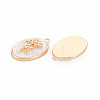 Brass Birth Floral Pendants LS-KK-S364-287-2