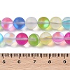 Electroplated Synthetic Moonstone Beads Strands G-C131-B01-02-4