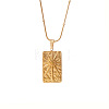 304 Stainless Steel Sun Pendant Necklaces for Women WGCF58B-02-2