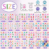 264Pcs 28 Styles Opaque & Transparent Acrylic Beads OACR-TA0004-78-4