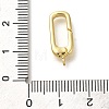 Rack Plating Oval Brass Spring Gate Rings KK-Z086-53G-04-3