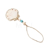 Electroplate Sea Shell Pendant Decorations HJEW-JM04566-5