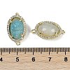 Natural Flower Amazonite Faceted Oval Links G-B126-07G-15-3