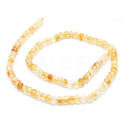 Natural Yellow Quartz Beads Strands G-E569-I11-1