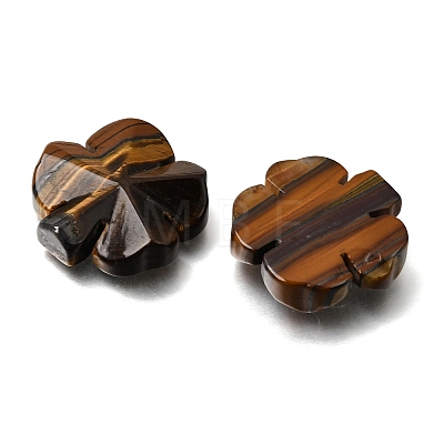 Natural Tiger Eye Carved Clover Display Decorration GG-CBA6D08-D12-1