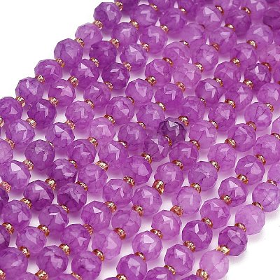Dyed Imitation Jade Glass Beads Strands GL-Z001-02B-03-1