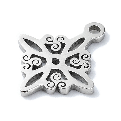 Non-Tarnish 304 Stainless Steel Charms X-STAS-C097-24P-1