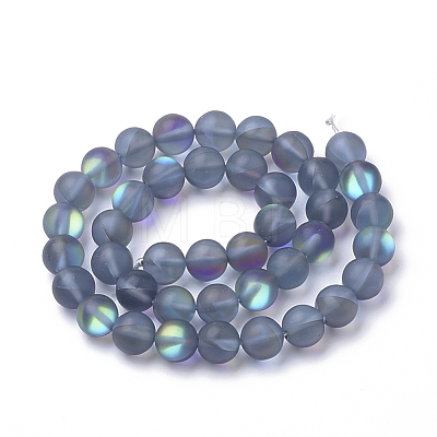 Synthetic Moonstone Beads Strands G-S283-01-10mm-1