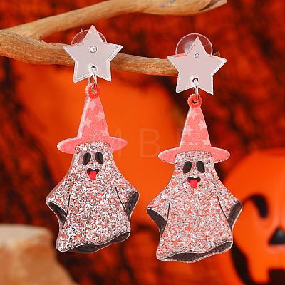 Funny Halloween Acrylic Stud Earrings UY2581-3-1