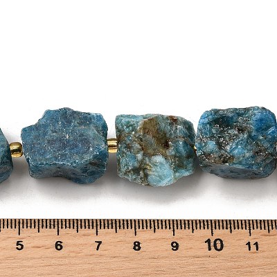 Raw Rough Natural Apatite Beads Strands G-Z087-B12-1